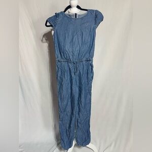 Vineyard Vines Blue Tencel Fabric One Piece Jumpsuit Girls Size 12